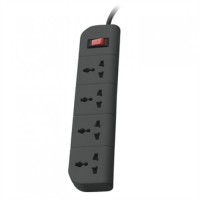 Belkin F9E400zb1.5MGRY 3 Pin 4 Port Grey Power Strip # F9E400zb 1.5M GRY