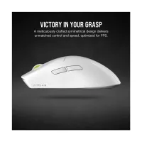 Corsair M75 Air Dual Mode Gaming Mouse White ? Ultra-Lightweight Wireless & USB Mouse