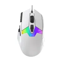 Dareu A980 RGB Wired Gaming Mouse ? White with 8KHz TFT Color Display