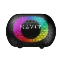 Havit SK885BT Compact Black Bluetooth Speaker with RGB Effects